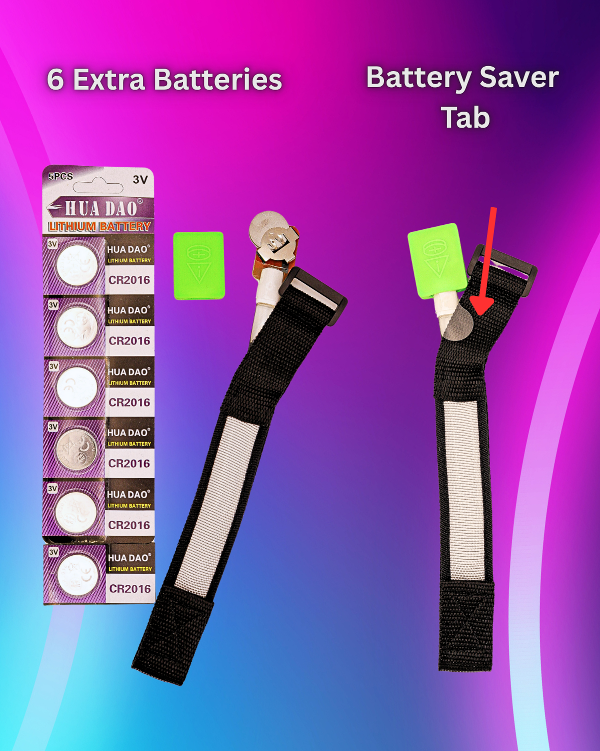 2 Neon Wristbands